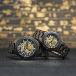 Ebony mechanical couple watches